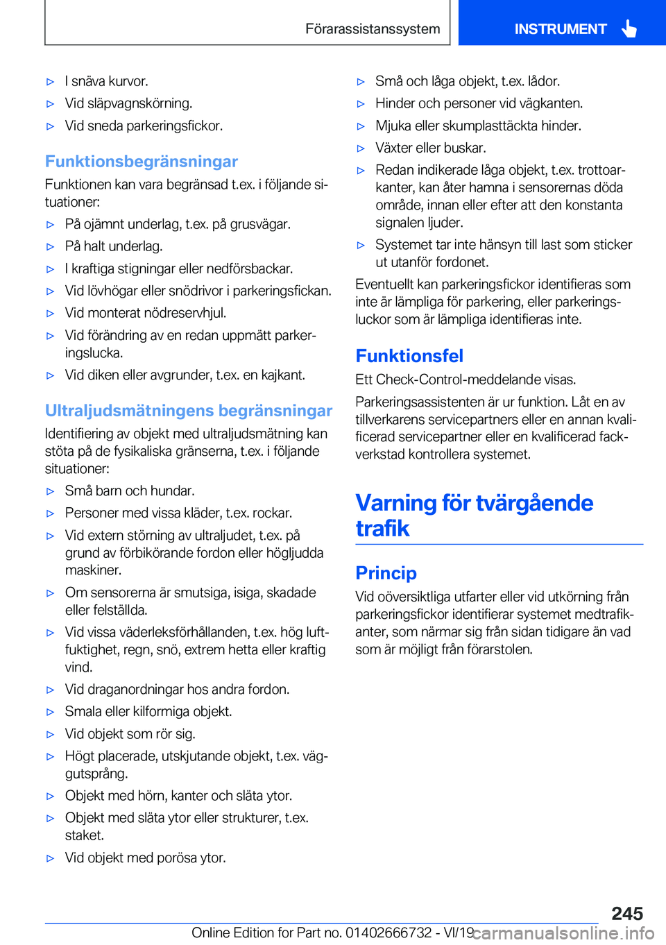 BMW M5 2020  InstruktionsbÖcker (in Swedish) 'x�I��s�n�ä�v�a��k�u�r�v�o�r�.'x�V�i�d��s�l�ä�p�v�a�g�n�s�k�