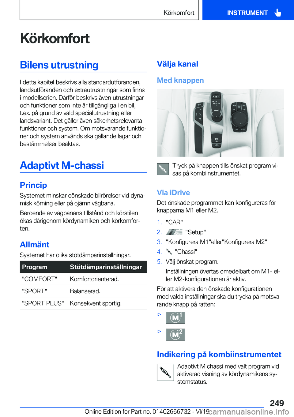 BMW M5 2020  InstruktionsbÖcker (in Swedish) �K�