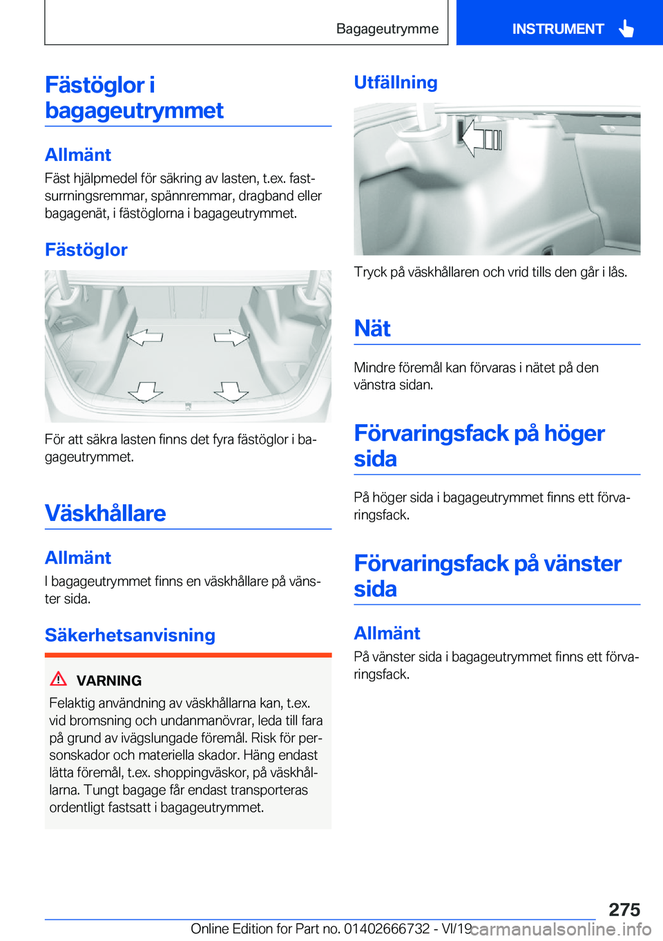 BMW M5 2020  InstruktionsbÖcker (in Swedish) �F�ä�s�t�