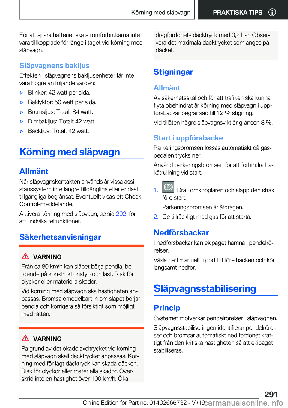 BMW M5 2020  InstruktionsbÖcker (in Swedish) �F�