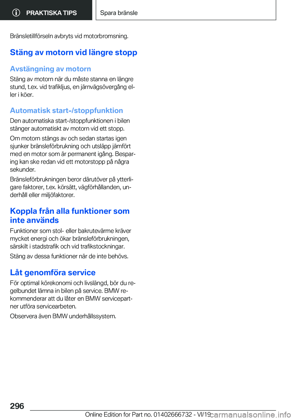 BMW M5 2020  InstruktionsbÖcker (in Swedish) �B�r�ä�n�s�l�e�t�i�l�l�f�