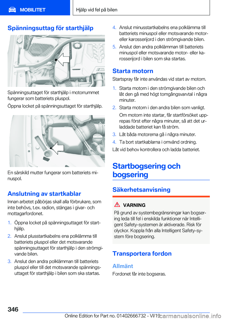 BMW M5 2020  InstruktionsbÖcker (in Swedish) �S�p�ä�n�n�i�n�g�s�u�t�t�a�g��f�