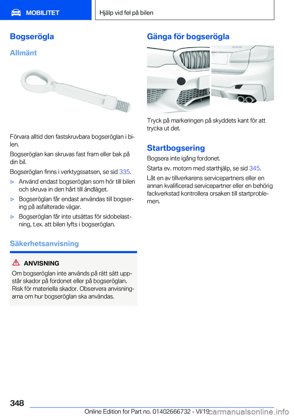 BMW M5 2020  InstruktionsbÖcker (in Swedish) �B�o�g�s�e�r�