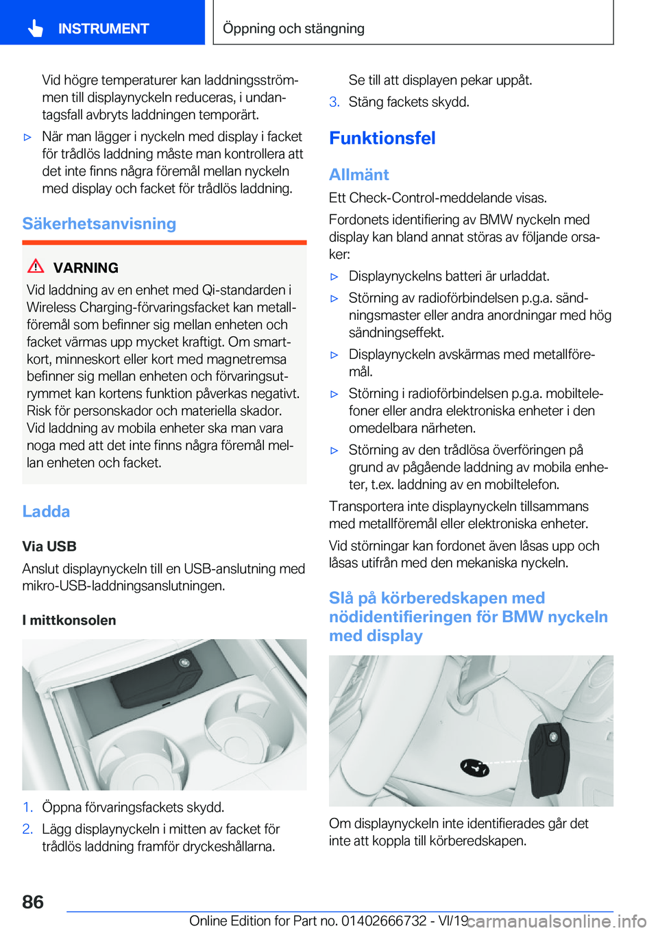 BMW M5 2020  InstruktionsbÖcker (in Swedish) �V�i�d��h�