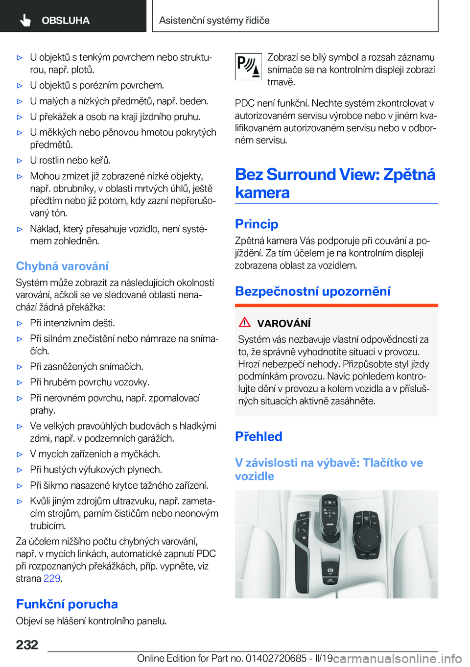BMW M5 2019  Návod na použití (in Czech) 'x�U��o�b�j�e�k�t0��s��t�e�n�k�