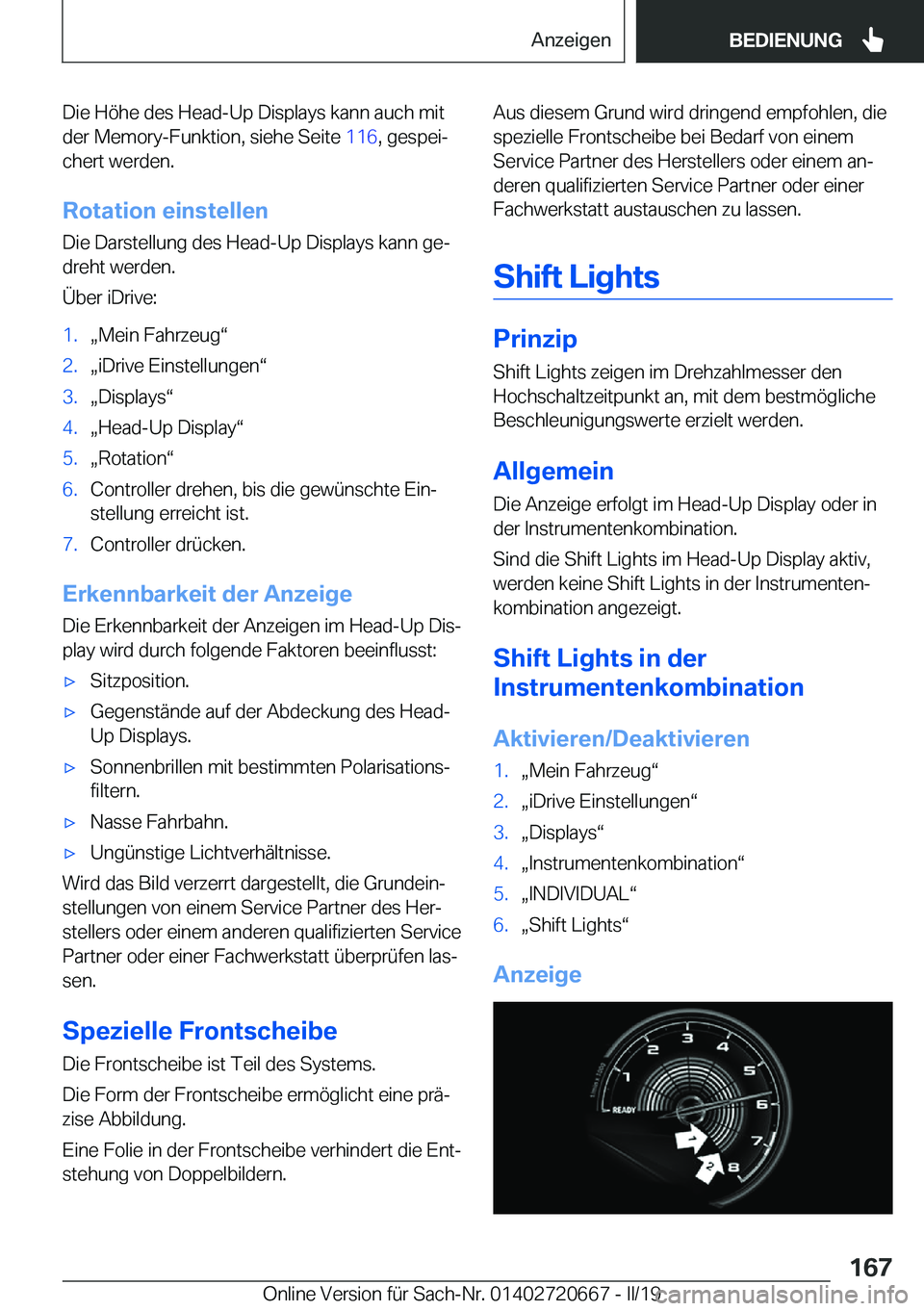 BMW M5 2019  Betriebsanleitungen (in German) �D�i�e��H�