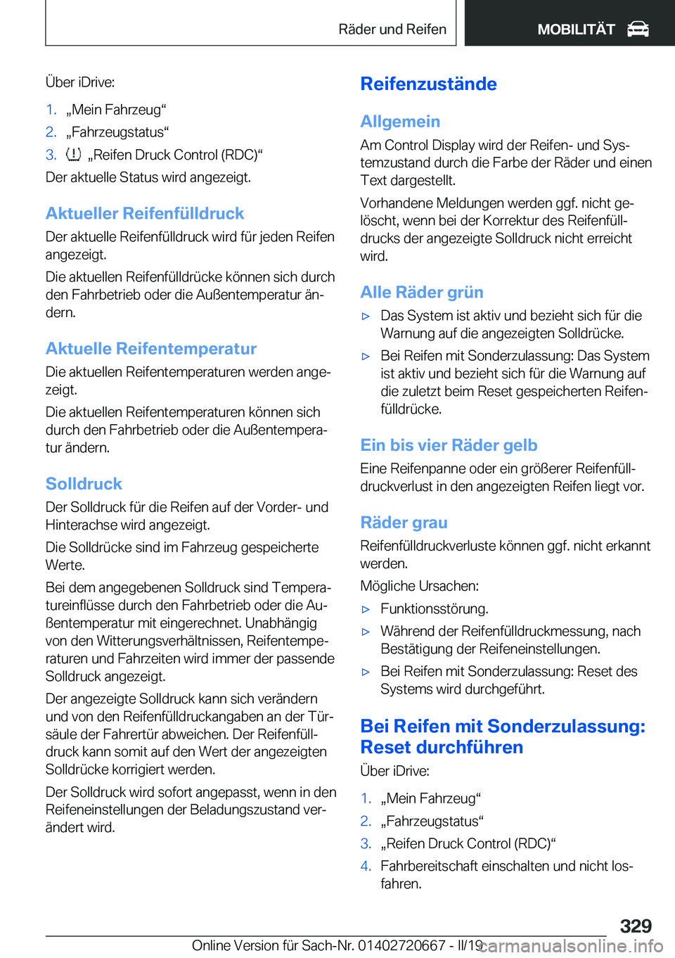 BMW M5 2019  Betriebsanleitungen (in German) �