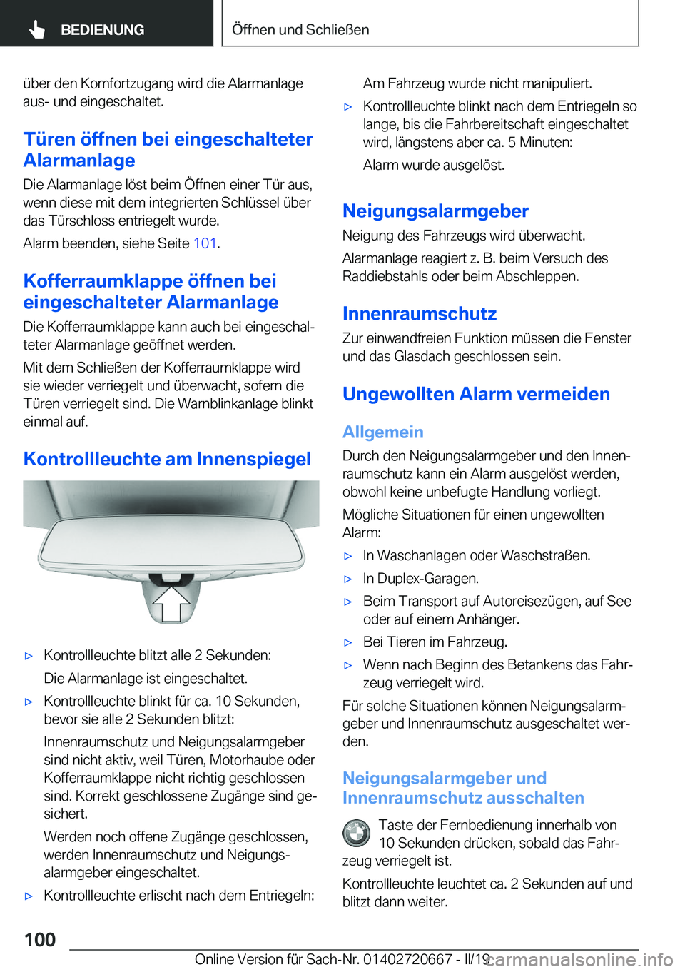 BMW M5 2019  Betriebsanleitungen (in German) �