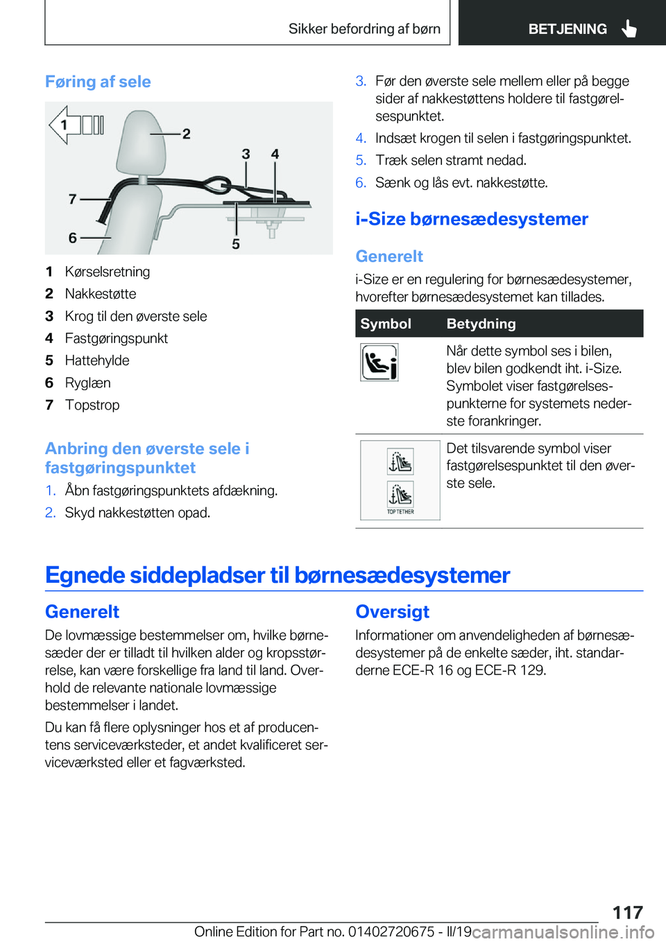 BMW M5 2019  InstruktionsbØger (in Danish) �F�