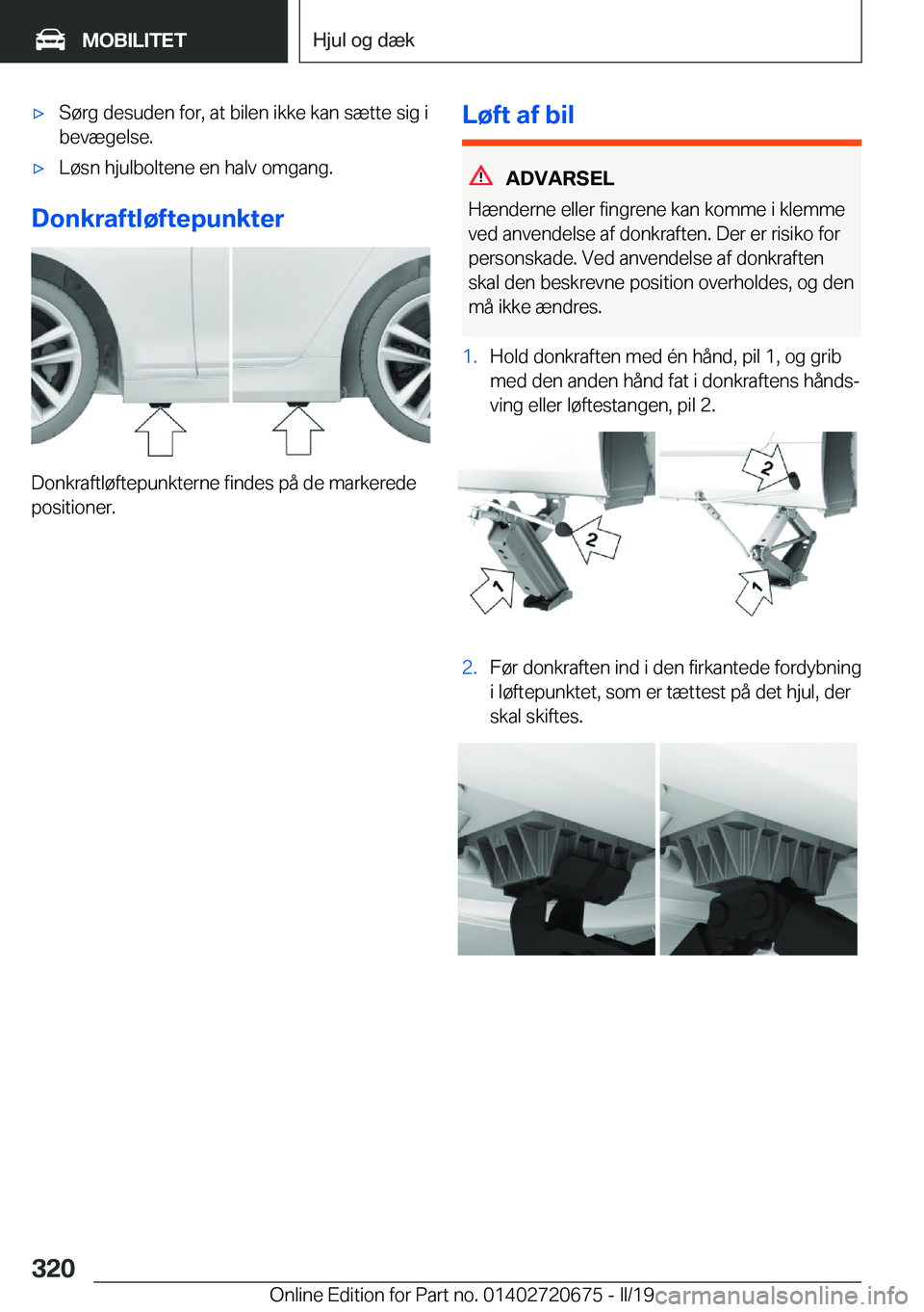 BMW M5 2019  InstruktionsbØger (in Danish) 'x�S�