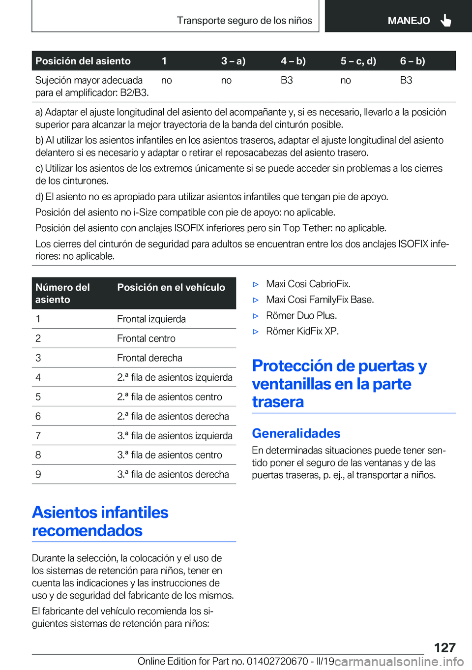 BMW M5 2019  Manuales de Empleo (in Spanish) �P�o�s�i�c�i�