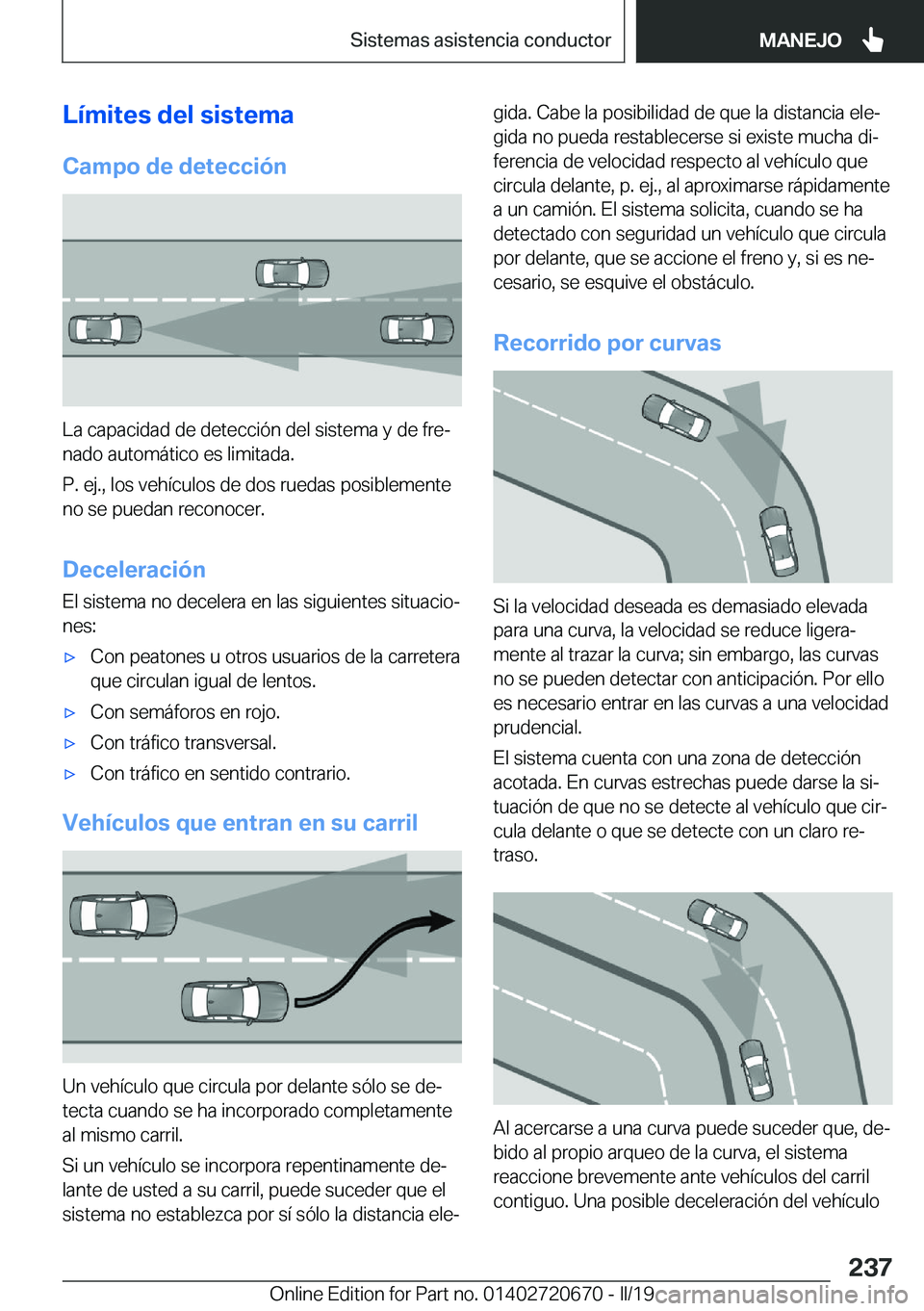 BMW M5 2019  Manuales de Empleo (in Spanish) �L�