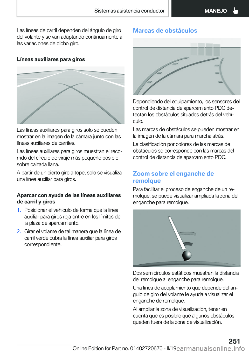 BMW M5 2019  Manuales de Empleo (in Spanish) �L�a�s��l�