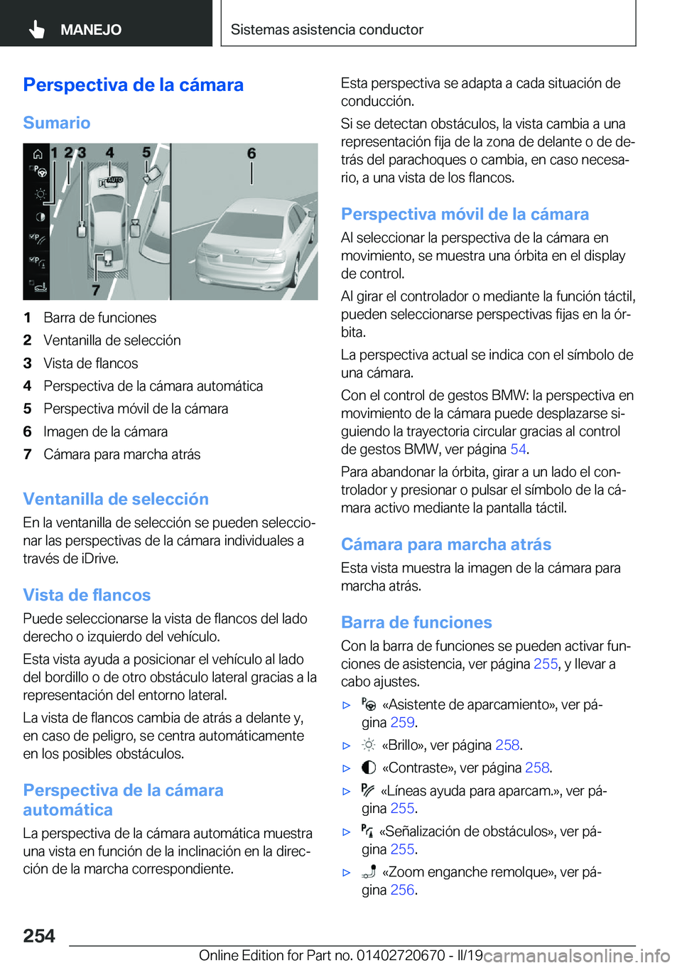 BMW M5 2019  Manuales de Empleo (in Spanish) �P�e�r�s�p�e�c�t�i�v�a��d�e��l�a��c�