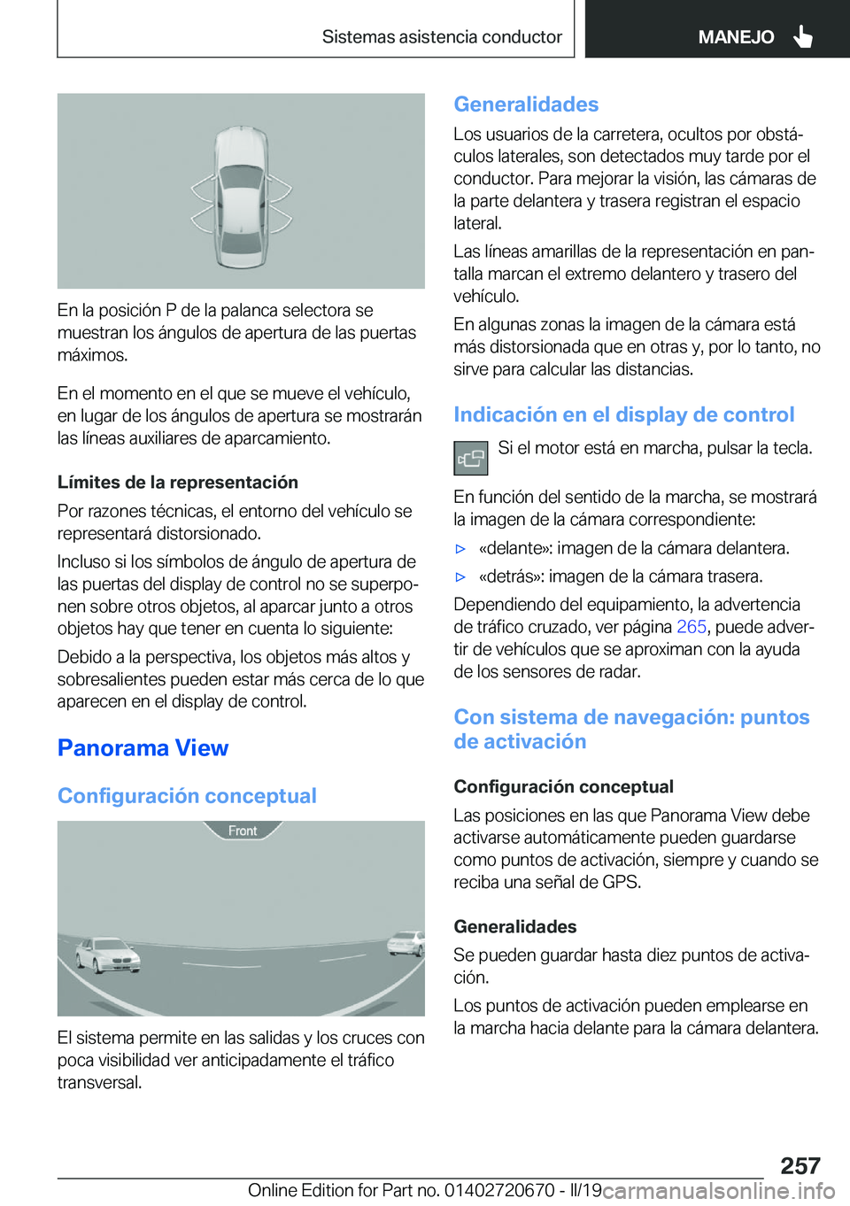BMW M5 2019  Manuales de Empleo (in Spanish) �E�n��l�a��p�o�s�i�c�i�