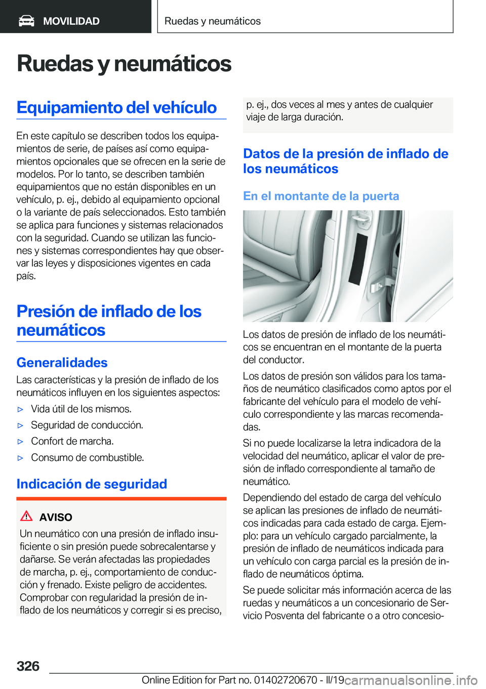 BMW M5 2019  Manuales de Empleo (in Spanish) �R�u�e�d�a�s��y��n�e�u�m�