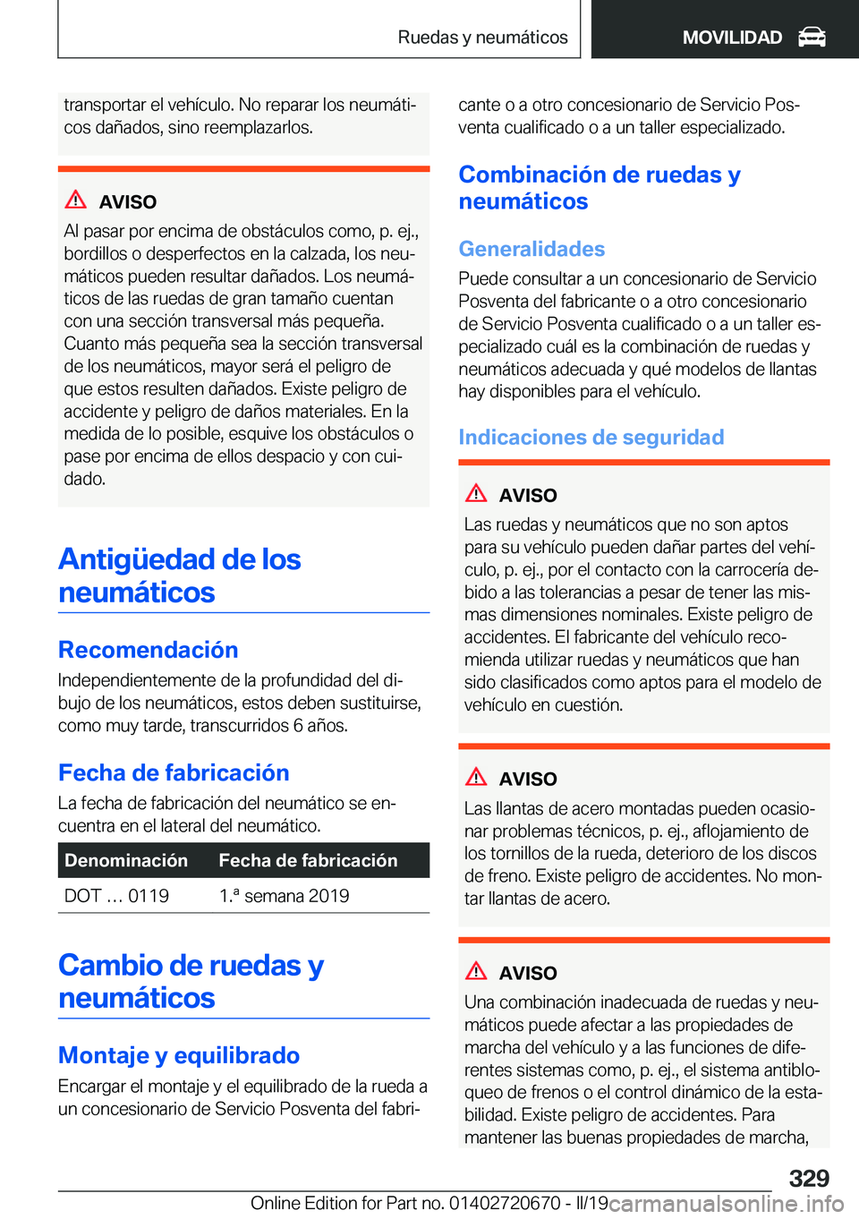 BMW M5 2019  Manuales de Empleo (in Spanish) �t�r�a�n�s�p�o�r�t�a�r��e�l��v�e�h�