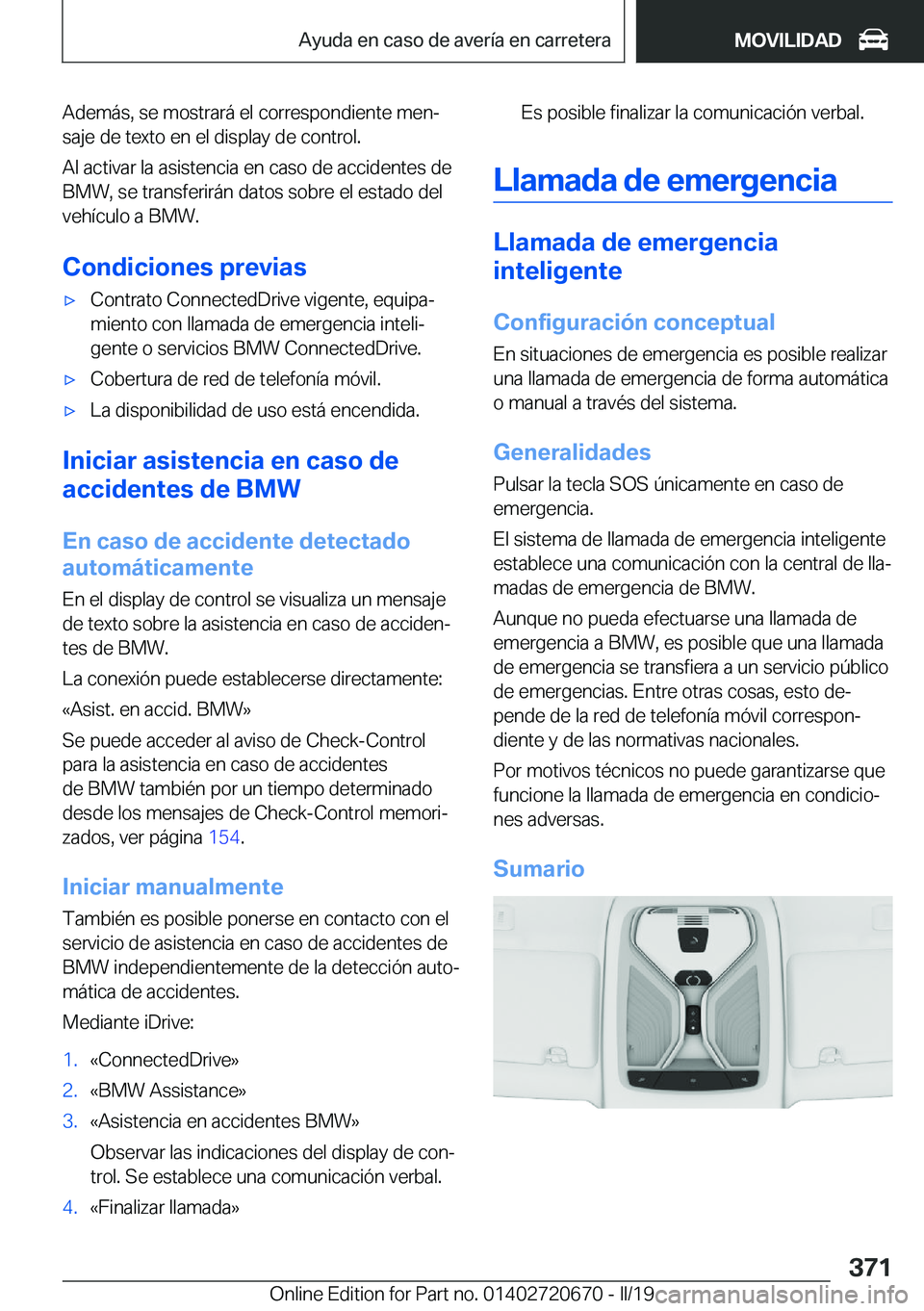 BMW M5 2019  Manuales de Empleo (in Spanish) �A�d�e�m�