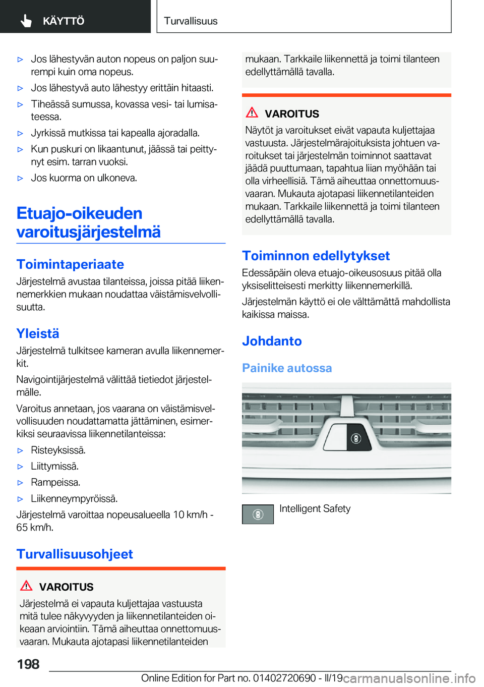 BMW M5 2019  Omistajan Käsikirja (in Finnish) 'x�J�o�s��l�