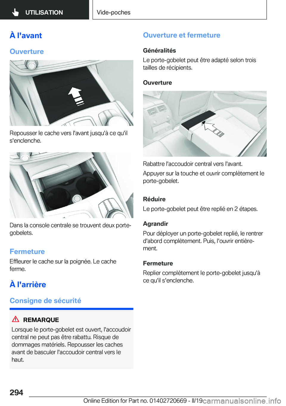 BMW M5 2019  Notices Demploi (in French) �