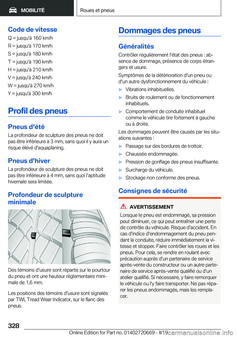 BMW M5 2019  Notices Demploi (in French) �C�o�d�e��d�e��v�i�t�e�s�s�e
�Q����j�u�s�q�u�'�