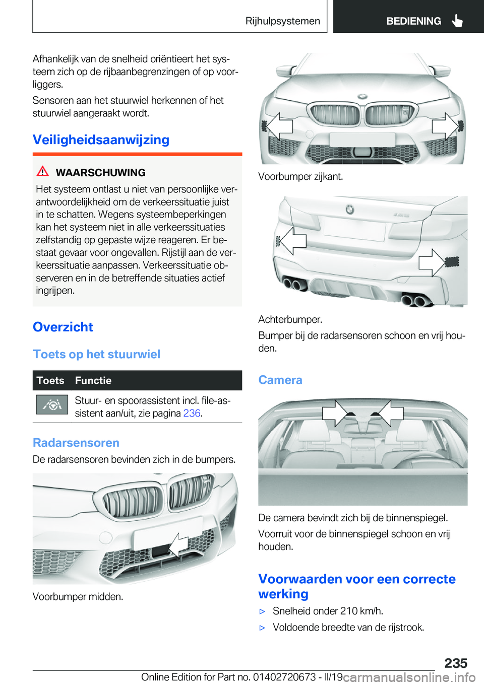 BMW M5 2019  Instructieboekjes (in Dutch) �A�f�h�a�n�k�e�l�i�j�k��v�a�n��d�e��s�n�e�l�h�e�i�d��o�r�i�