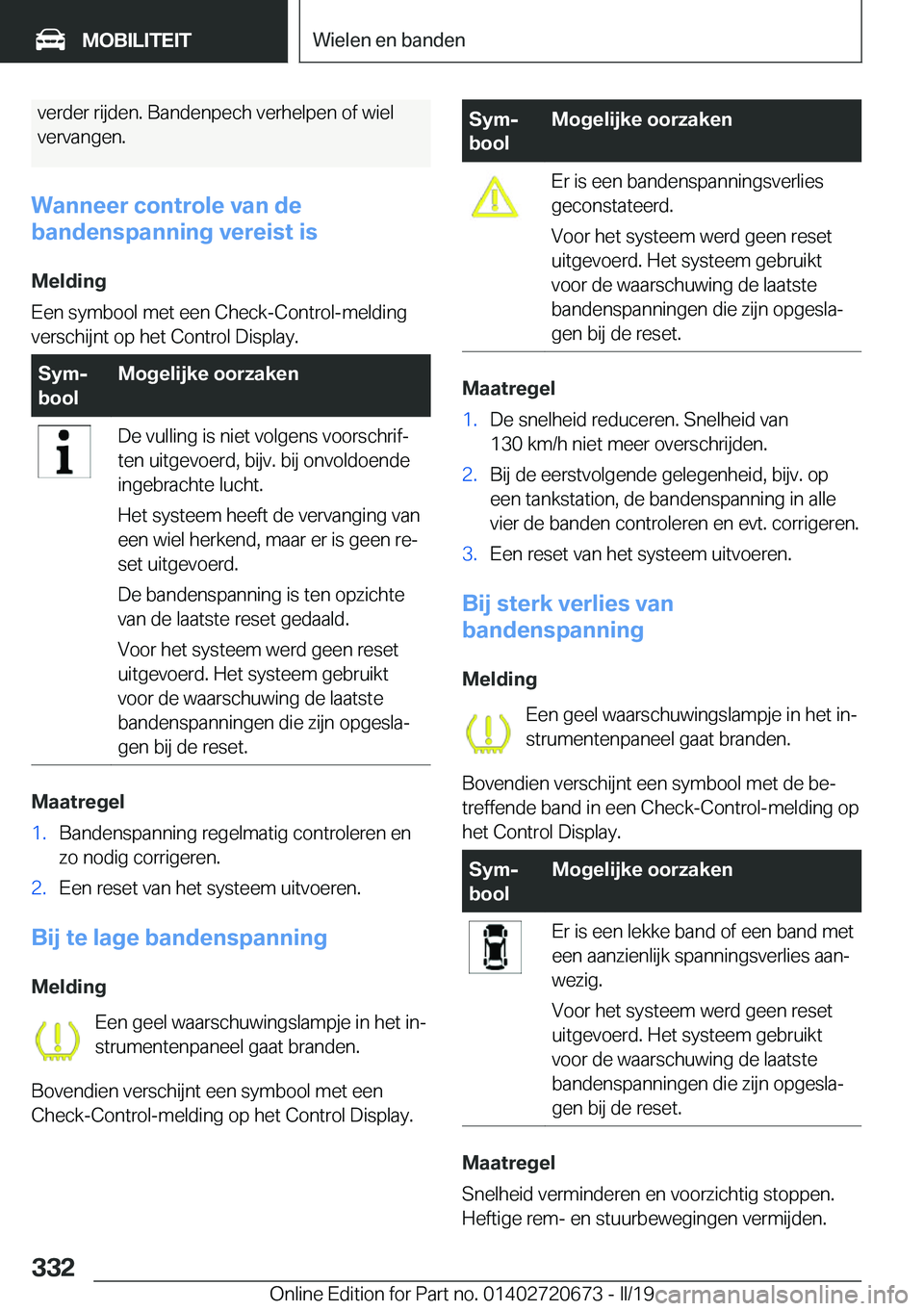 BMW M5 2019  Instructieboekjes (in Dutch) �v�e�r�d�e�r��r�i�j�d�e�n�.��B�a�n�d�e�n�p�e�c�h��v�e�r�h�e�l�p�e�n��o�f��w�i�e�l�v�e�r�v�a�n�g�e�n�.
�W�a�n�n�e�e�r��c�o�n�t�r�o�l�e��v�a�n��d�e
�b�a�n�d�e�n�s�p�a�n�n�i�n�g��v�e�r�e�i�s�t�