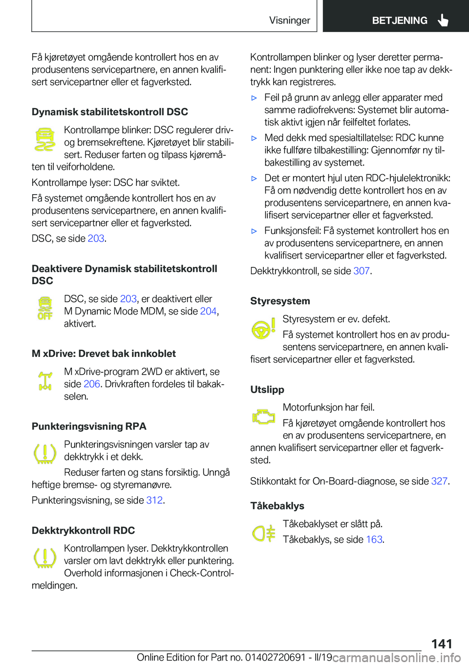 BMW M5 2019  InstruksjonsbØker (in Norwegian) �F�å��k�j�