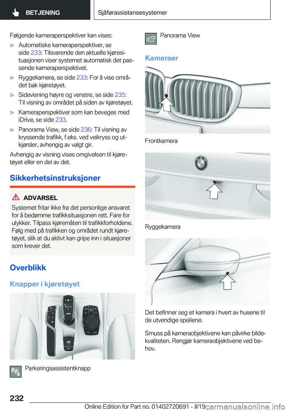 BMW M5 2019  InstruksjonsbØker (in Norwegian) �F�
