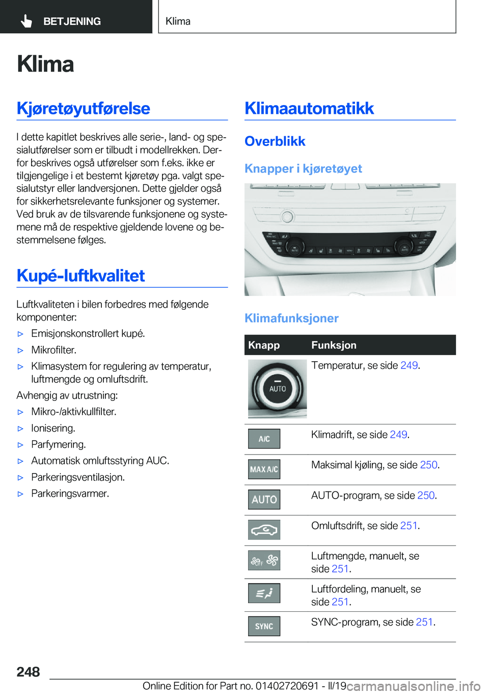 BMW M5 2019  InstruksjonsbØker (in Norwegian) �K�l�i�m�a�K�j�