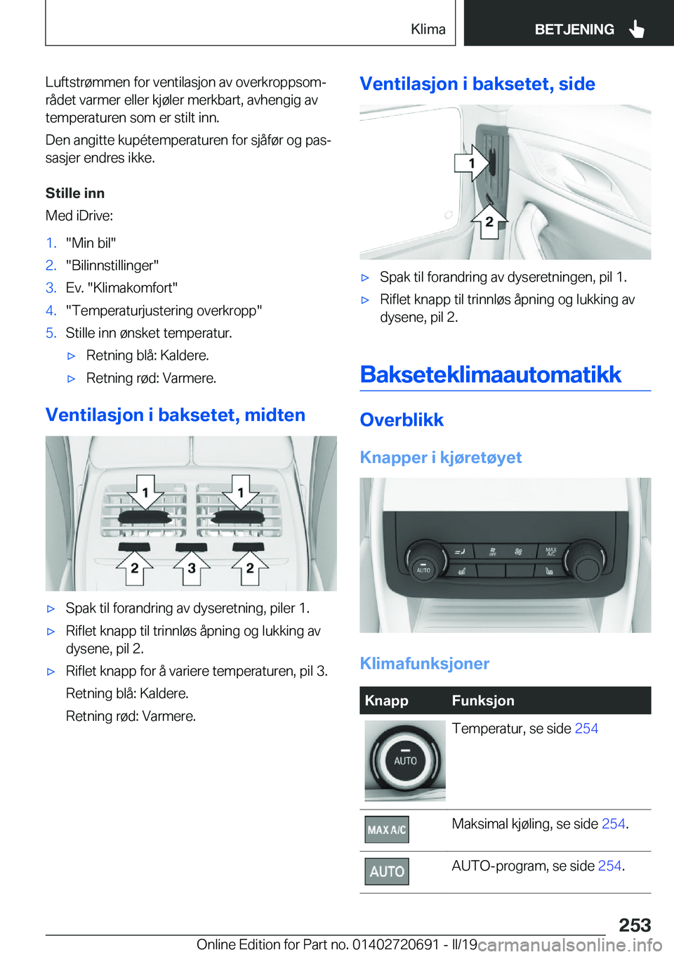 BMW M5 2019  InstruksjonsbØker (in Norwegian) �L�u�f�t�s�t�r�