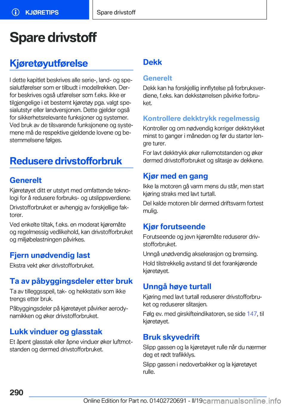 BMW M5 2019  InstruksjonsbØker (in Norwegian) �S�p�a�r�e��d�r�i�v�s�t�o�f�f�K�j�