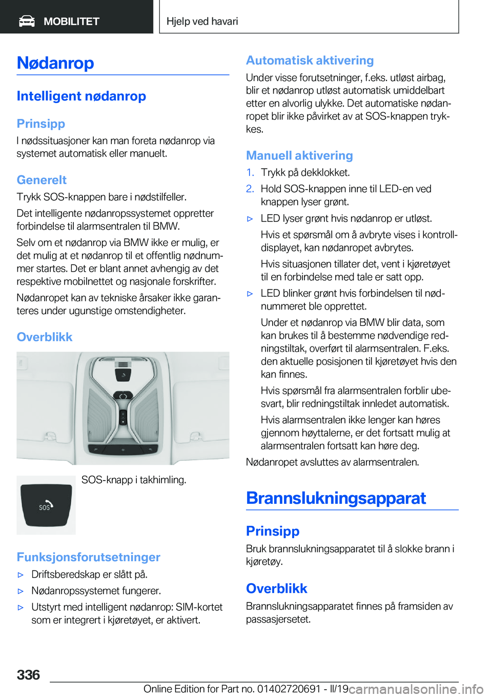 BMW M5 2019  InstruksjonsbØker (in Norwegian) �N�