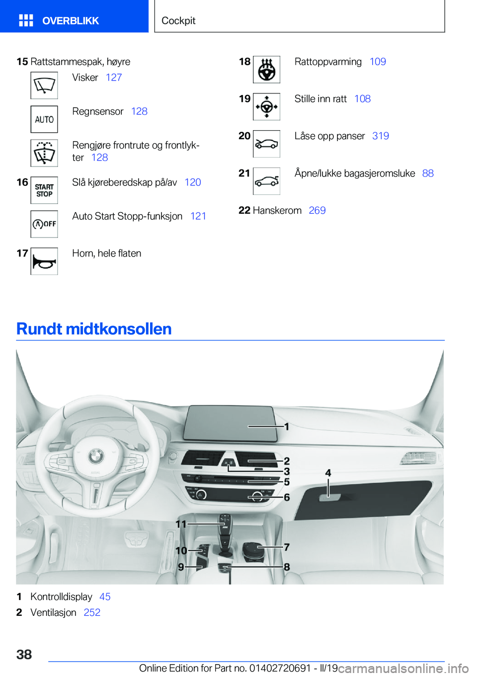 BMW M5 2019  InstruksjonsbØker (in Norwegian) �1�5�R�a�t�t�s�t�a�m�m�e�s�p�a�k�,��h�