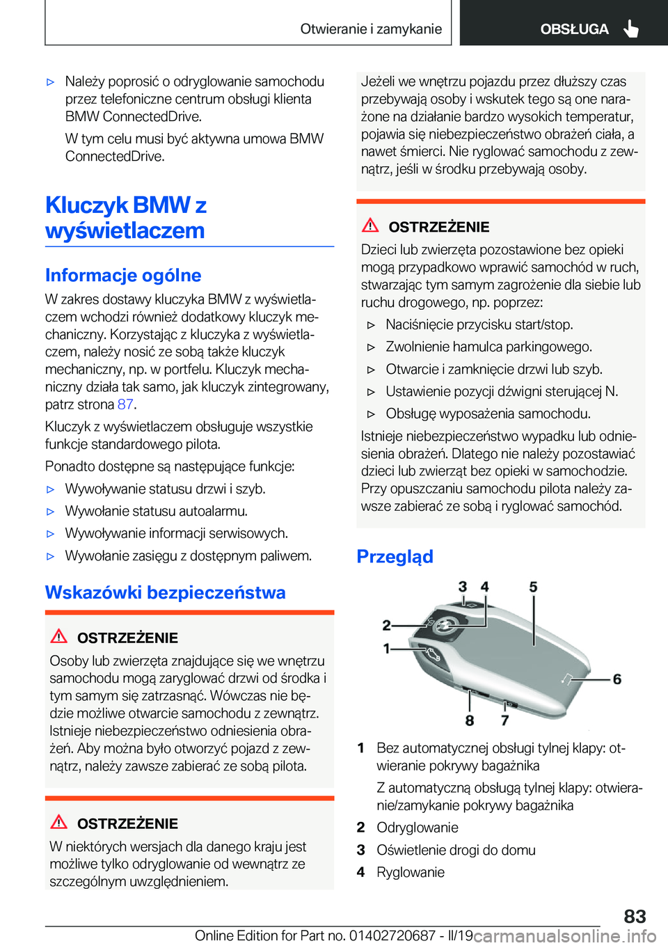 BMW M5 2019  Instrukcja obsługi (in Polish) 'x�N�a�l�e9�y��p�o�p�r�o�s�i�