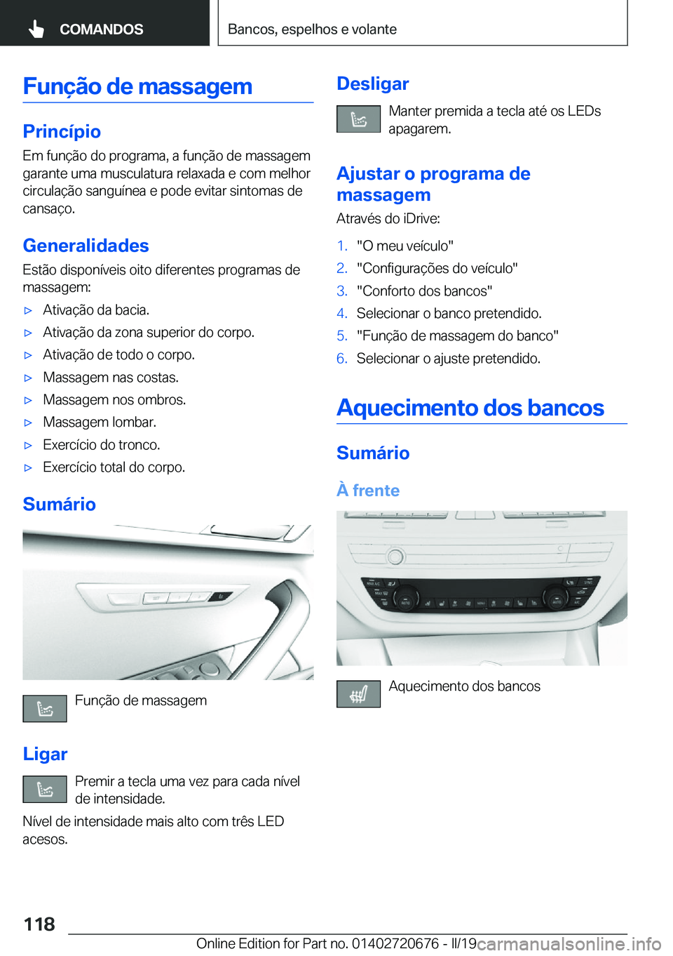 BMW M5 2019  Manual do condutor (in Portuguese) �F�u�n�