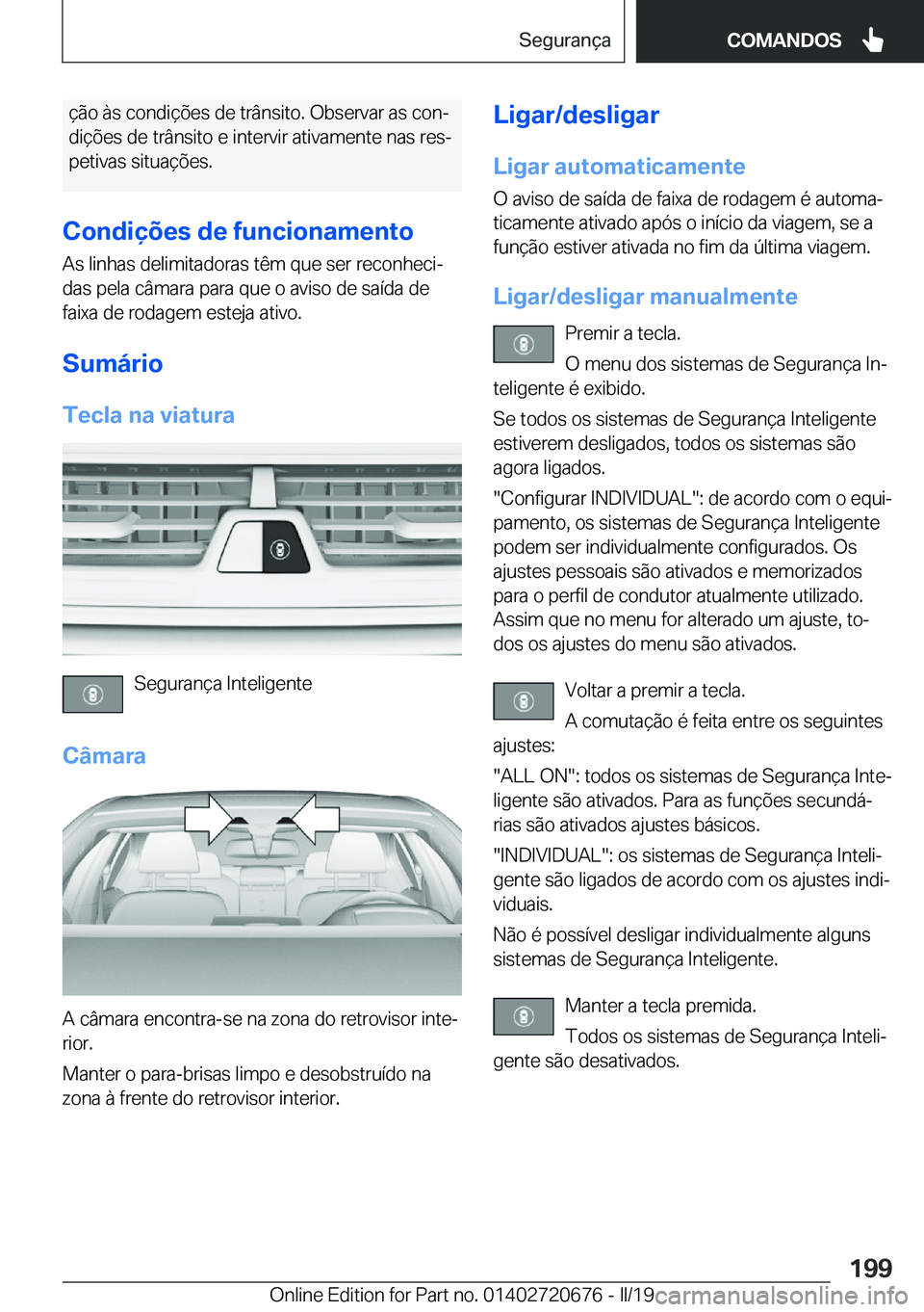 BMW M5 2019  Manual do condutor (in Portuguese) �