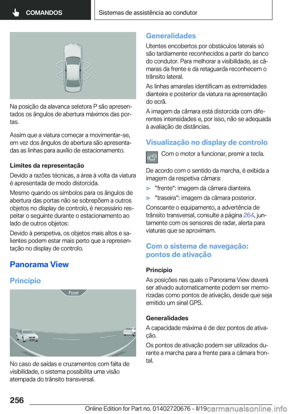 BMW M5 2019  Manual do condutor (in Portuguese) �N�a��p�o�s�i�