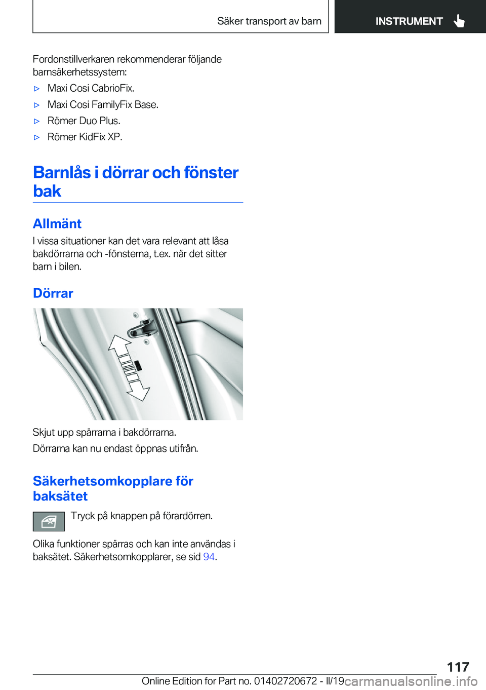 BMW M5 2019  InstruktionsbÖcker (in Swedish) �F�o�r�d�o�n�s�t�i�l�l�v�e�r�k�a�r�e�n��r�e�k�o�m�m�e�n�d�e�r�a�r��f�