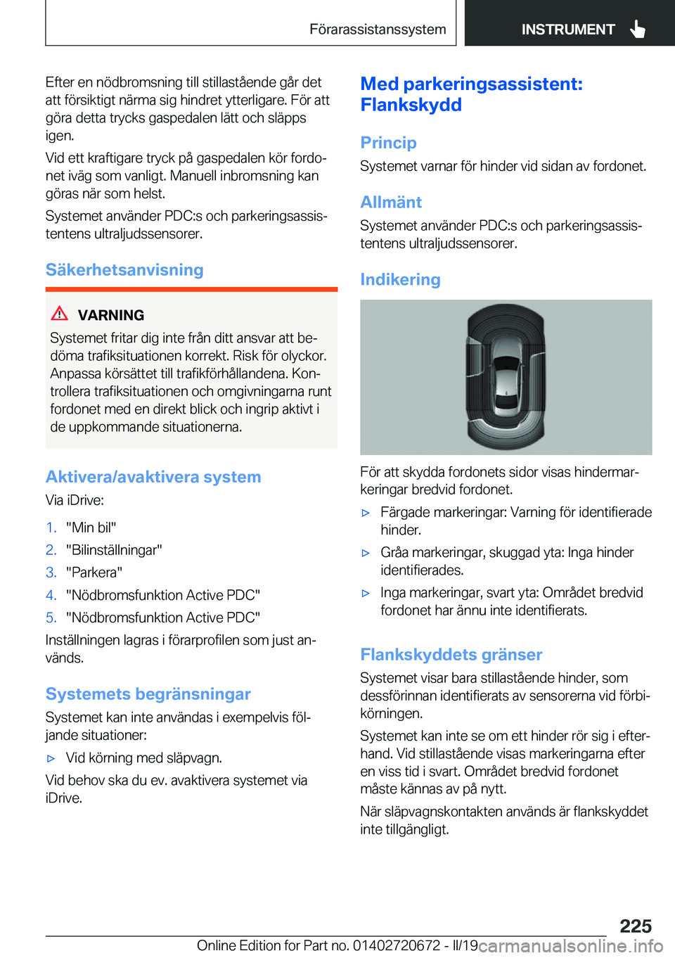 BMW M5 2019  InstruktionsbÖcker (in Swedish) �E�f�t�e�r��e�n��n�