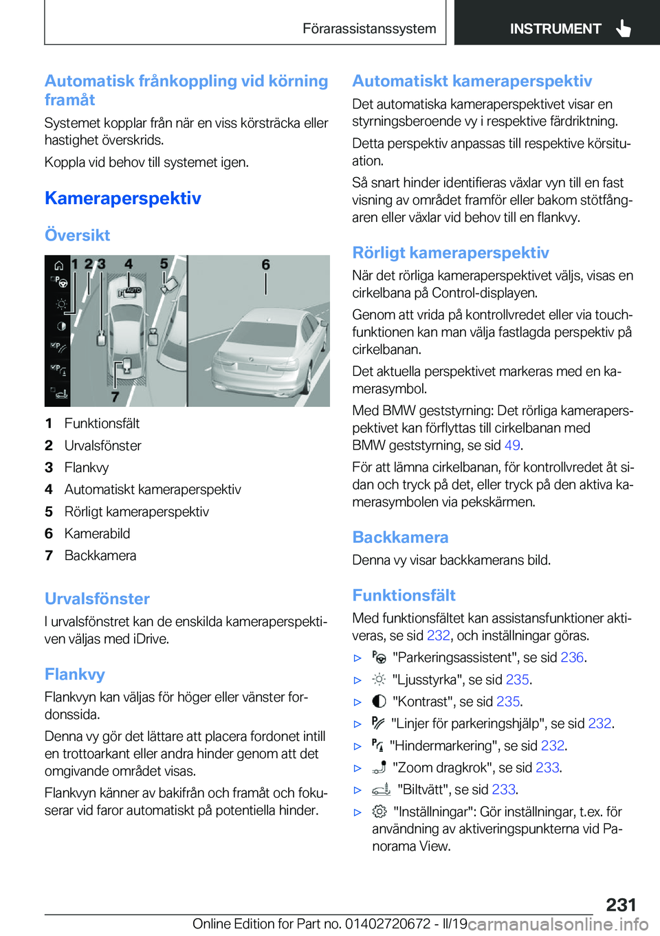 BMW M5 2019  InstruktionsbÖcker (in Swedish) �A�u�t�o�m�a�t�i�s�k��f�r�å�n�k�o�p�p�l�i�n�g��v�i�d��k�
