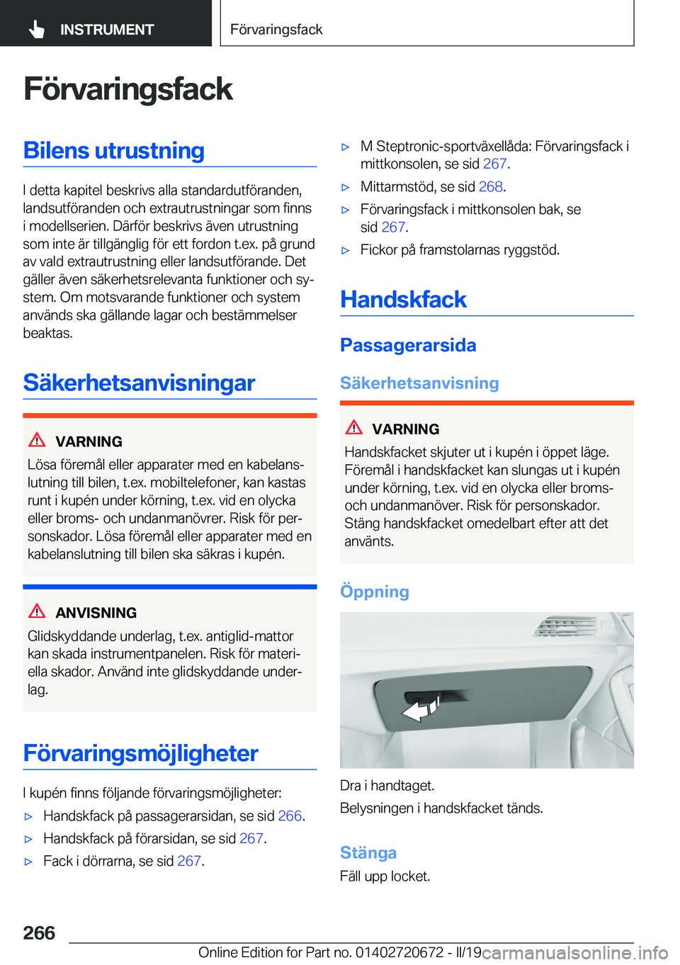 BMW M5 2019  InstruktionsbÖcker (in Swedish) �F�