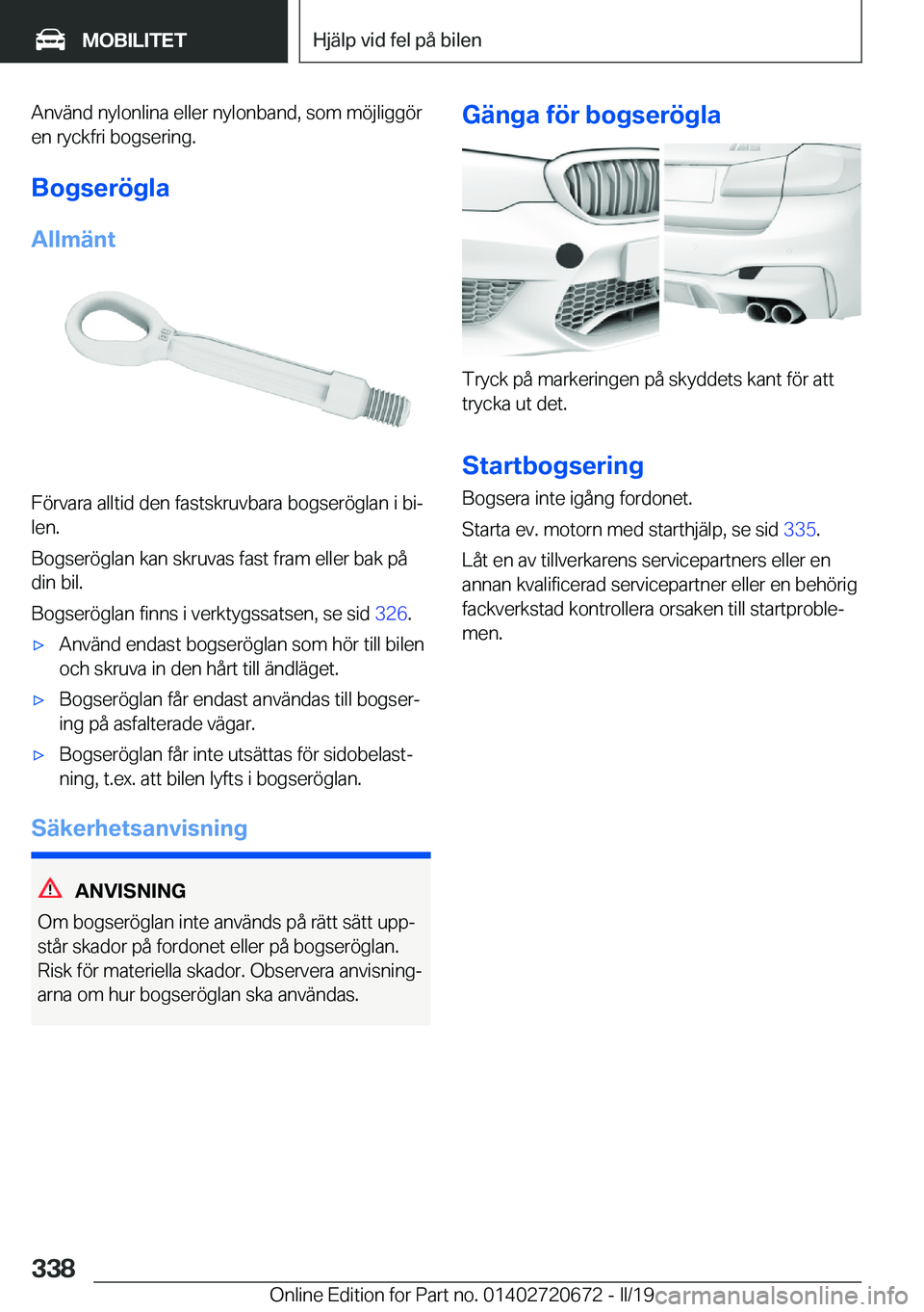 BMW M5 2019  InstruktionsbÖcker (in Swedish) �A�n�v�ä�n�d��n�y�l�o�n�l�i�n�a��e�l�l�e�r��n�y�l�o�n�b�a�n�d�,��s�o�m��m�