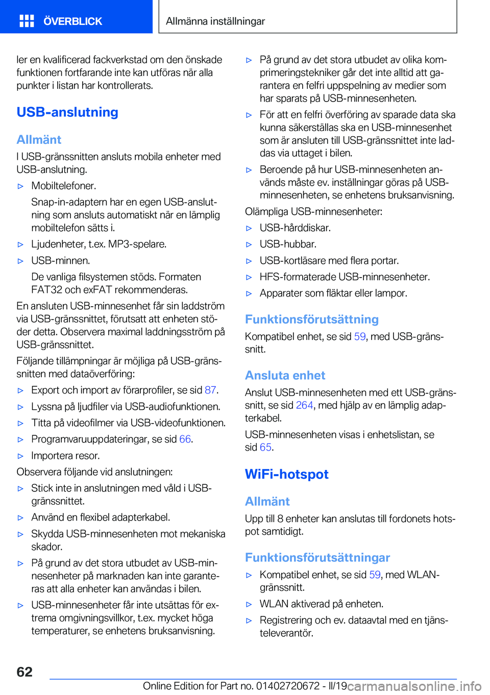BMW M5 2019  InstruktionsbÖcker (in Swedish) �l�e�r��e�n��k�v�a�l�i�f�i�c�e�r�a�d��f�a�c�k�v�e�r�k�s�t�a�d��o�m��d�e�n��