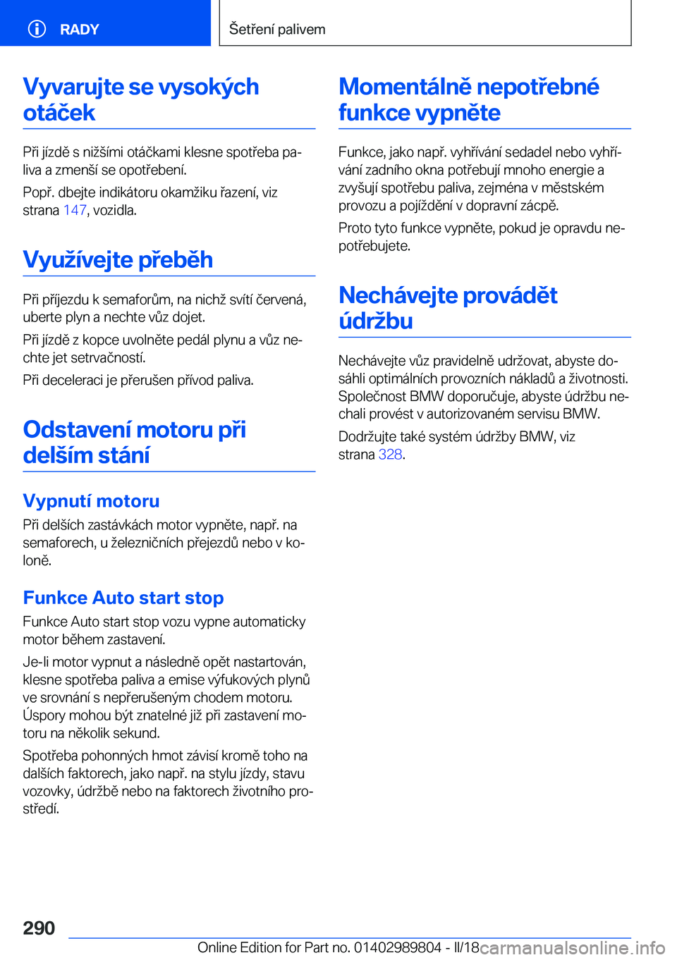 BMW M5 2018  Návod na použití (in Czech) �V�y�v�a�r�u�j�t�e��s�e��v�y�s�o�k�