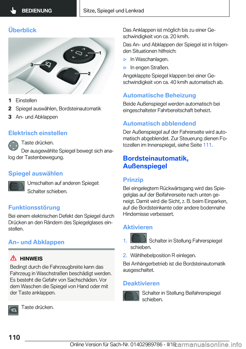 BMW M5 2018  Betriebsanleitungen (in German) �