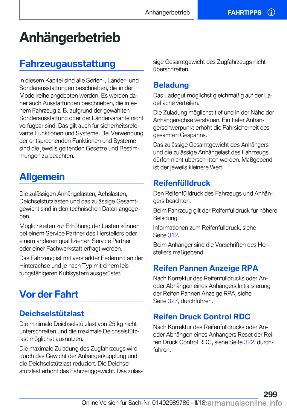 BMW M5 2018  Betriebsanleitungen (in German) �A�n�h�