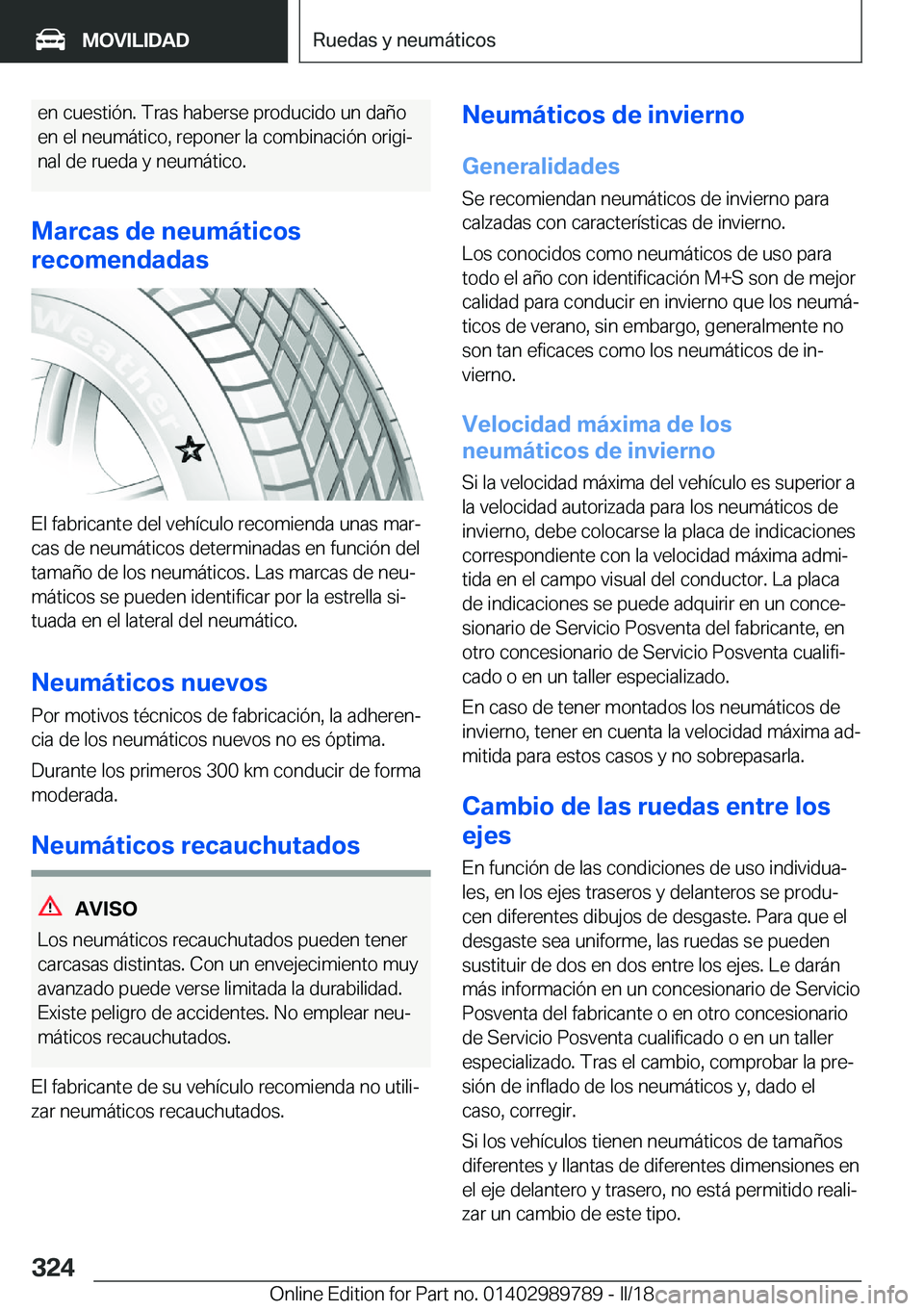 BMW M5 2018  Manuales de Empleo (in Spanish) �e�n� �c�u�e�s�t�i�