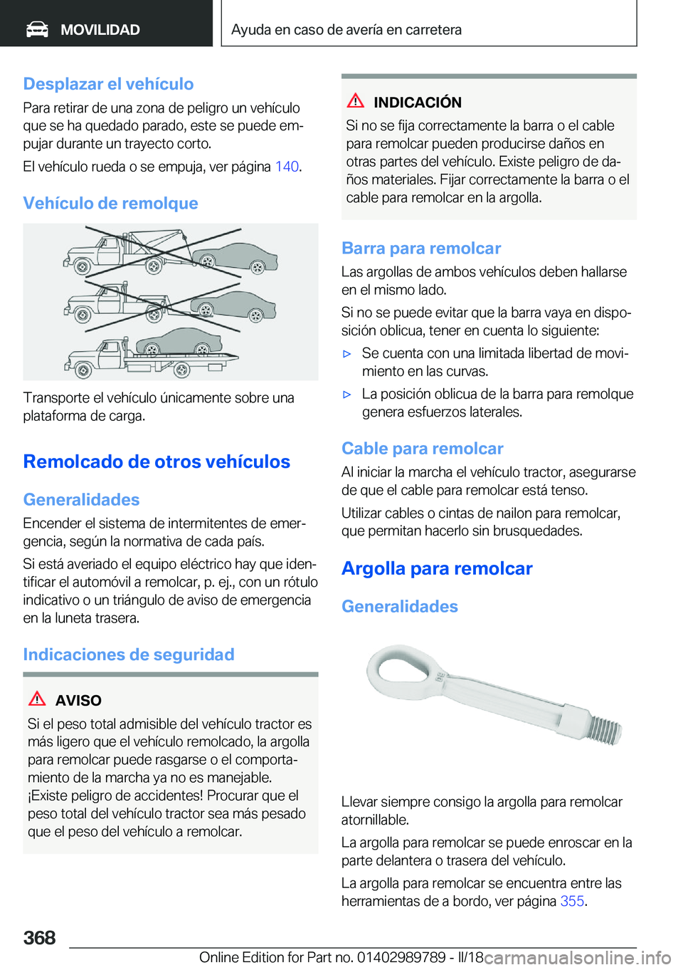 BMW M5 2018  Manuales de Empleo (in Spanish) �D�e�s�p�l�a�z�a�r��e�l��v�e�h�