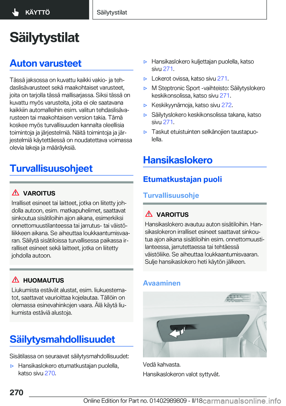 BMW M5 2018  Omistajan Käsikirja (in Finnish) �S�